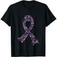 thumbnail image 1 of Testicular Cancer Warrior Orchid Ribbon Awareness Gift T-Shirt, 1 of 4