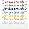thumbnail image 1 of Testimiony/Prompttion Sticker, I Love You, Drve Safe Sticker, Women Car Decal for Rearview Mirror, 8 Colors Car Window Decal, Rear View Driving Safety Hearty Reminder (mix-24set), 1 of 6