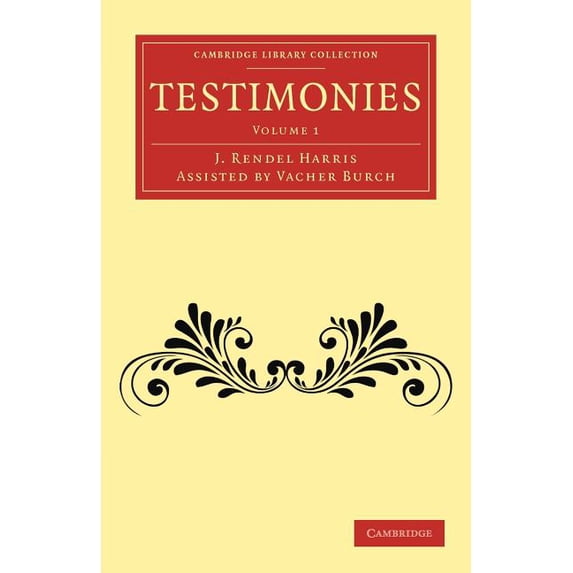 Testimonies: Volume 1, (Paperback)