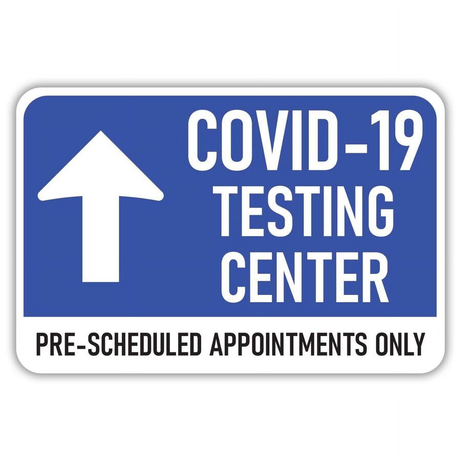 Testing Center Pre Scheduled Appointments Only Sign Size: 16 x 12 Inch ...