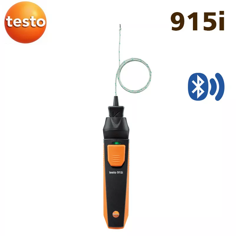 Testo 0563 4915 01 - 915i Wireless Thermometer w/Flexible Temp Probe ...