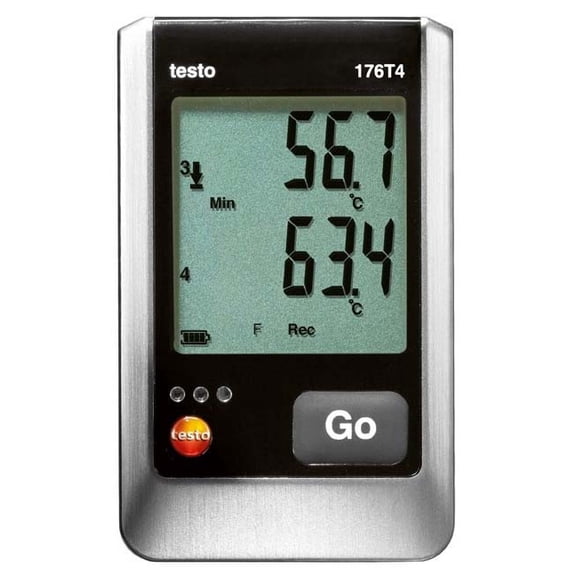 Testo 176 T4 4-Channel Temperature Data Logger with 4 external TC