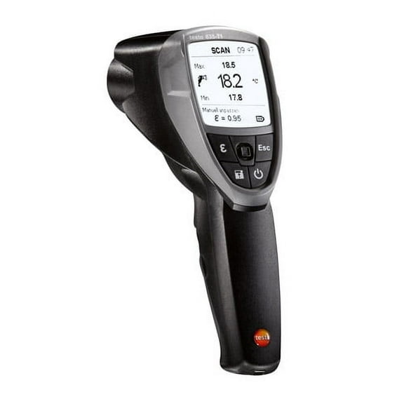 Testo 835T1 (0560 8351) IR Thermometer, 4-point laser sighting, data logging & external probe input
