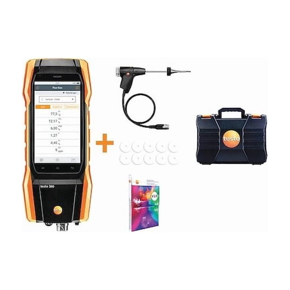 Testo Combustion Analyzer,23to113F,21% v/vO2 0564 3004 92
