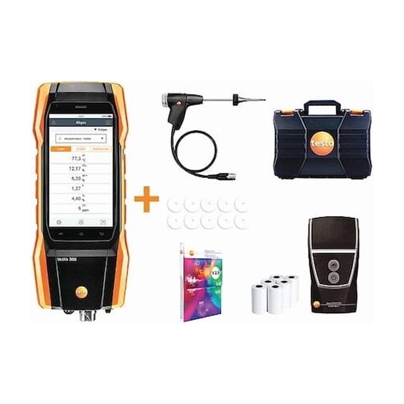 Testo Combustion Analyzer,23to113F,21% v/vO2 0564 3004 93