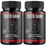 Testo Dark Advanced Formula Pills All Natural Vitamin Supplement TestoDark 120 Capsules