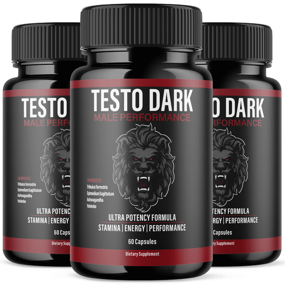 Testo Dark Advanced Formula Pills All Natural Vitamin Supplement TestoDark 180 Capsules