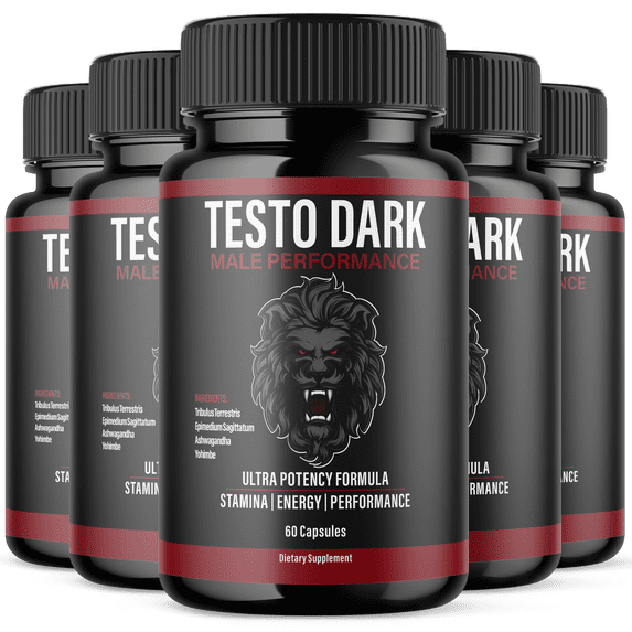 Testo Dark Advanced Formula Pills All Natural Vitamin Supplement TestoDark 300 Capsules