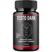 Testo Dark Advanced Formula Pills All Natural Vitamin Supplement TestoDark 60 Capsules