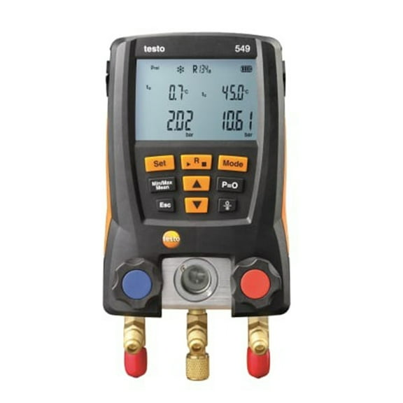 Testo 549 Digital Manifold for Air Conditioning, Refrigeration Systems and Heat Pumps 0560 0550