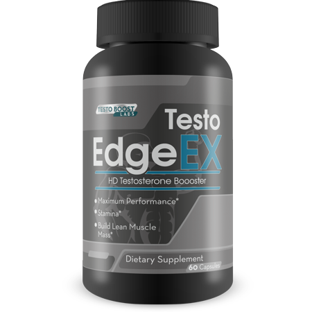 Testo Edge EX HD Testosterone Booster by Testo Boost Labs - Boost Muscle Mass, Energy, and Stamina - Accelerate Weight Loss - 30 Servings