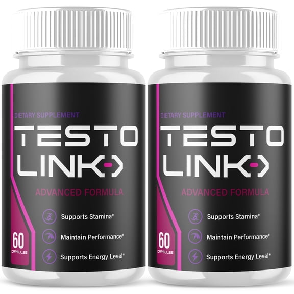 Testo Link Advanced Formula Pills All Natural Vitamin Supplement TestoLink 120 Capsules