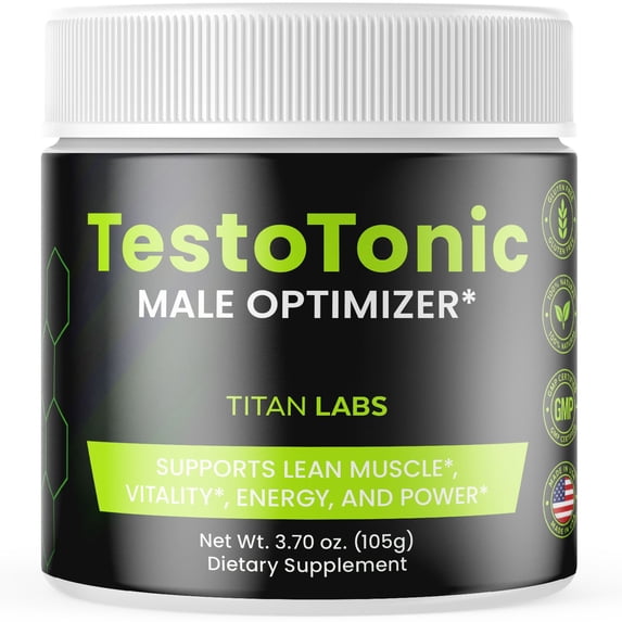 Testo Tonic Powder Advanced Formula Supplement to Support Active Lifestyle TestoTonic 30 Servings