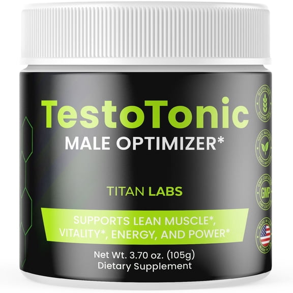 Testo Tonic Powder Advanced Formula Supplement to Support Active Lifestyle TestoTonic 30 Servings