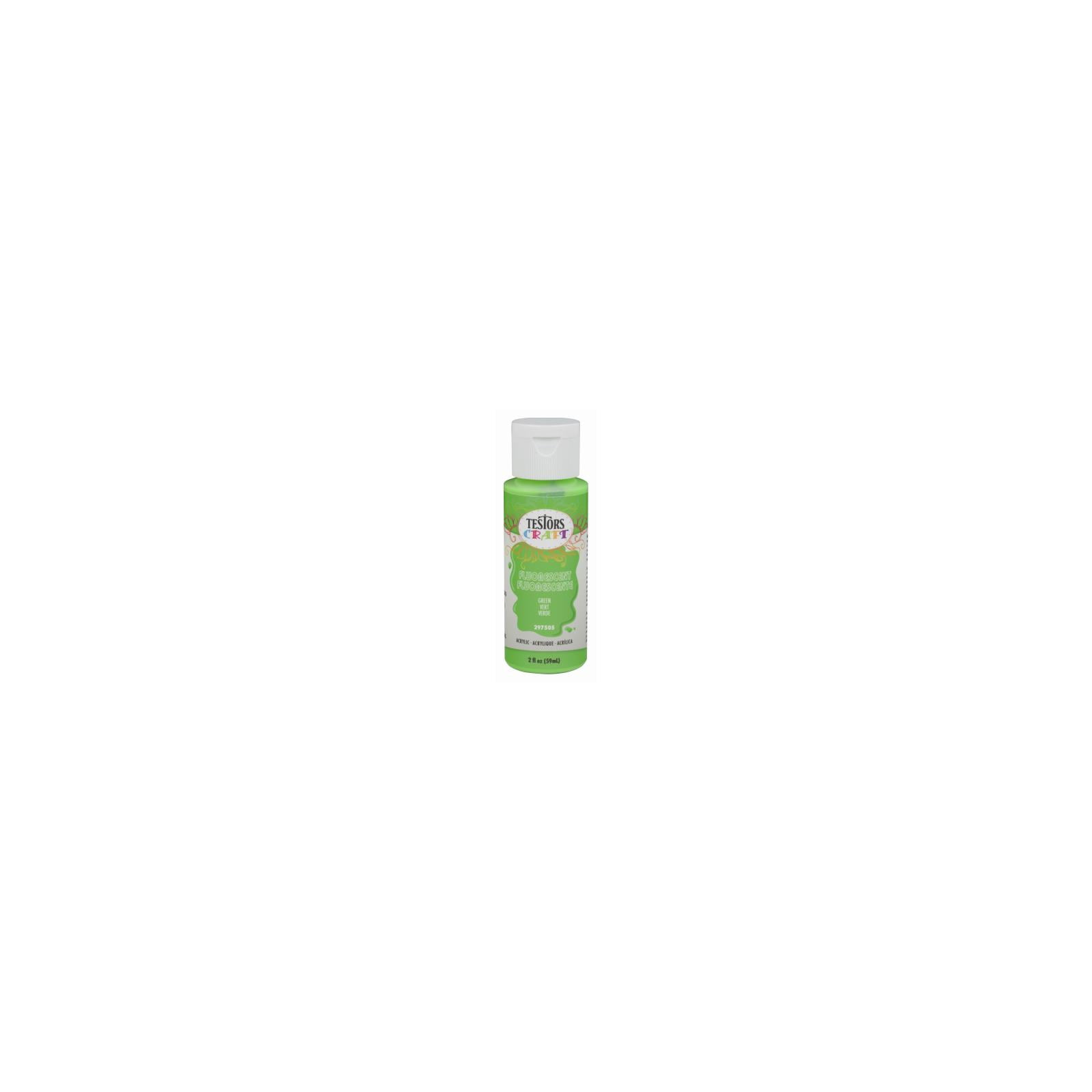 297505 Acrylic Craft Paint, Green Fluorescent, 2-oz. - Quantity 1
