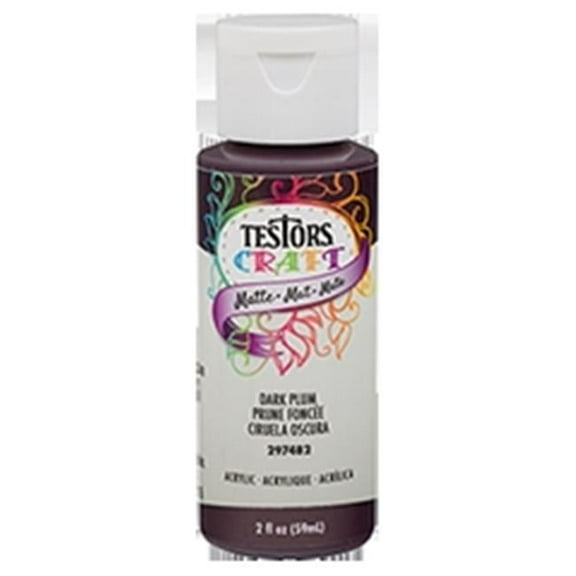Testor 249334 2 oz Matte Acrylic Craft Paint, Plum