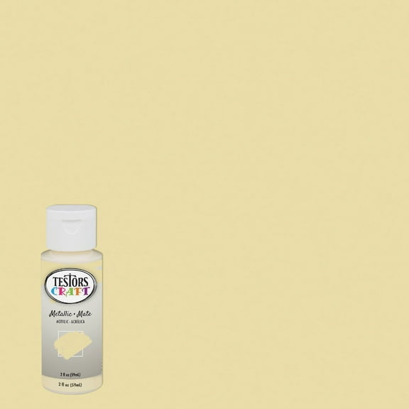 Testors 2 Oz. Acrylic Matte Craft Paint, French Vanilla 297485