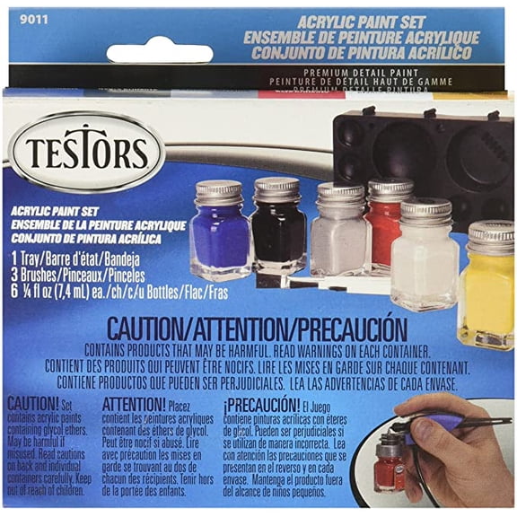 TESTOR CORPORATION 6Color Prim Acry Set 9011