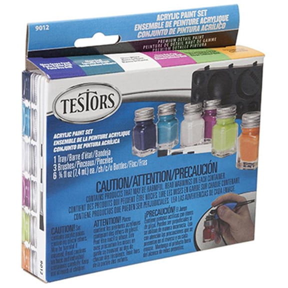 Testor 9012 6 Color Trend Pod Set