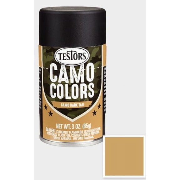 Testor Corp. 3 oz Camouflage Spray Dark Tan TES342307 Plastics Paint Enamels