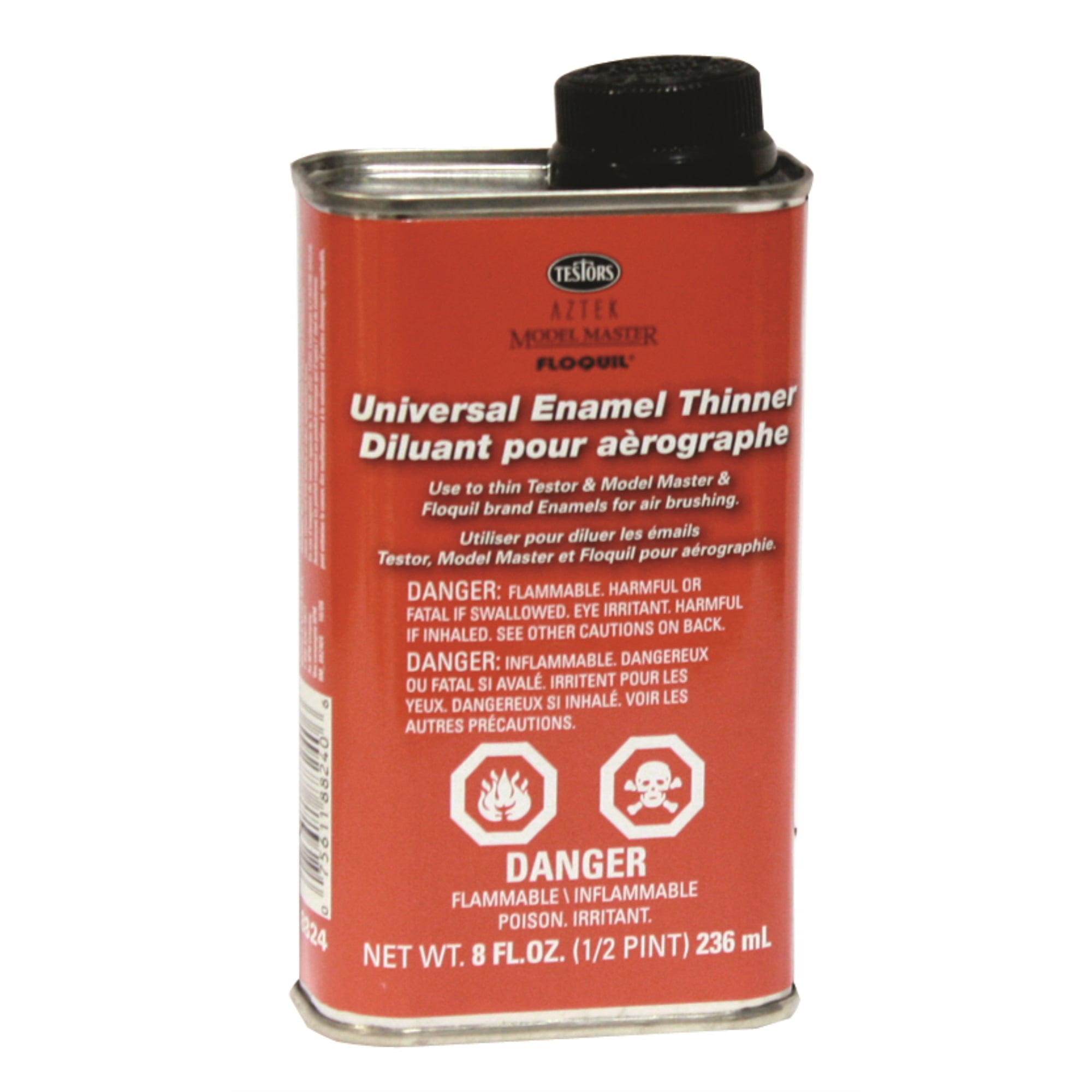 Testor Corp Enamel Airbrush Thinner 8oz, Model TES8824