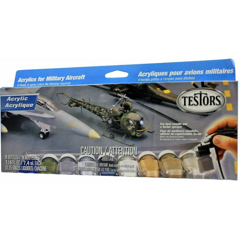 Testors 342302 Model Master Acrylic Paint Sets - Military Figure Paint Set  - Ippys Hobbies
