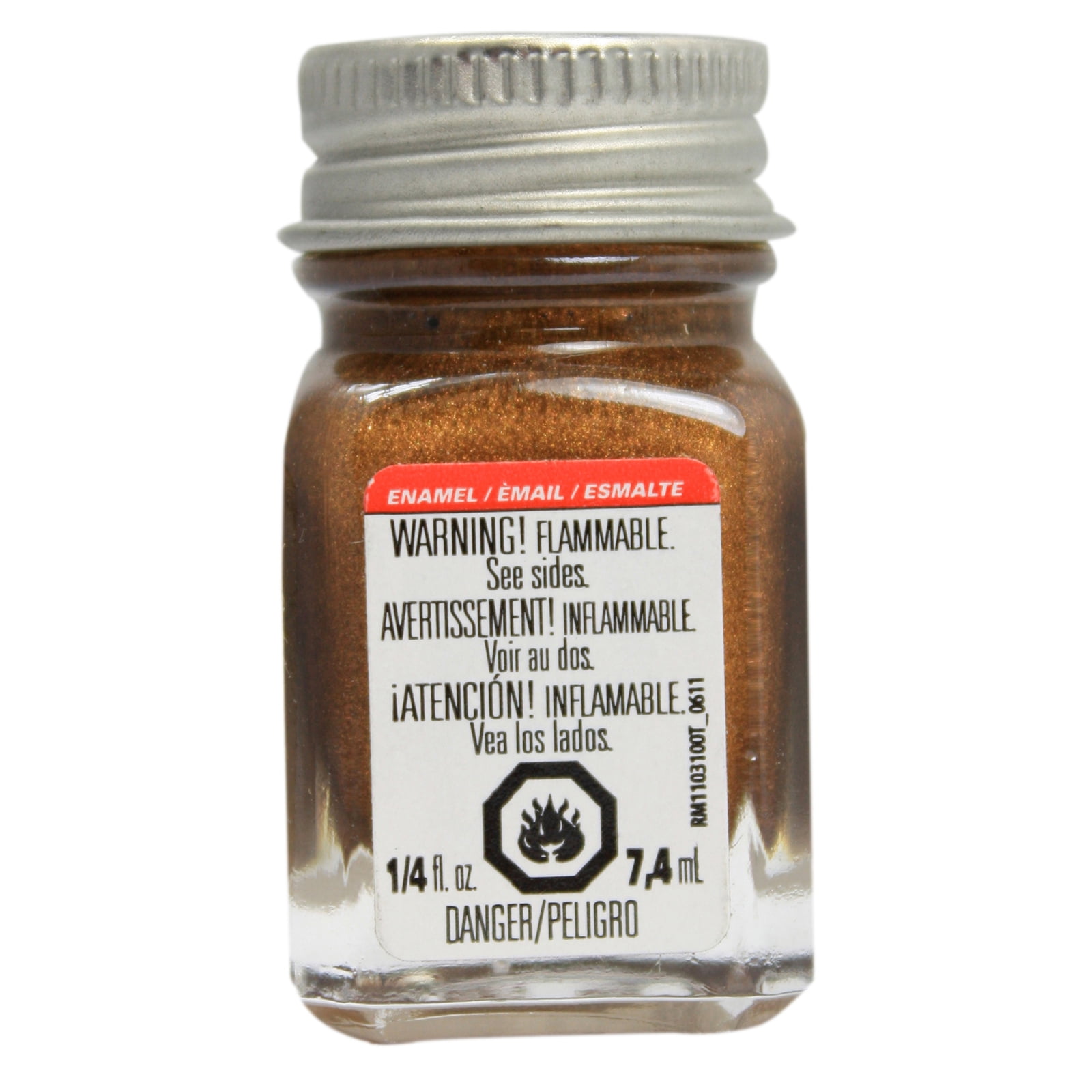 Testor Corp. Enamel 1/4 oz Brass TES1182TT Plastics Paint Enamels