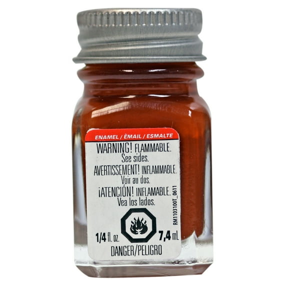 Testor Corp. Enamel 1/4 oz Rust TES1185TT Plastics Paint Enamels
