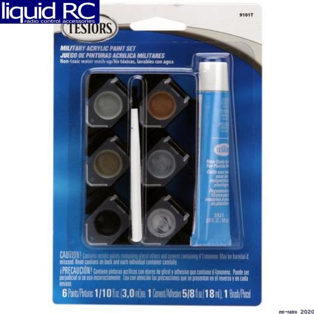Testor Corp. Military Colors Acrylic Paint Pod Set TES9101T Plastics Paint Acrylic