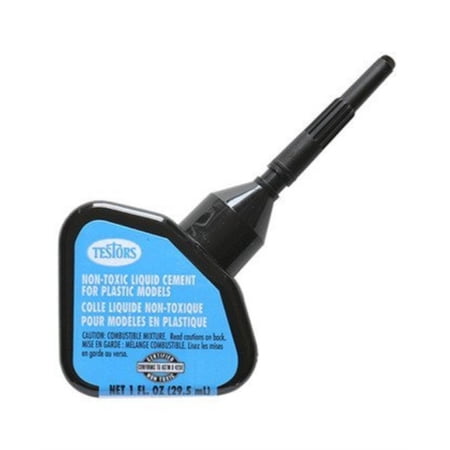 Testor Corp. Non-Toxic Cement w/Applicator 1oz TES3527C Misc. Adhesives Fillers