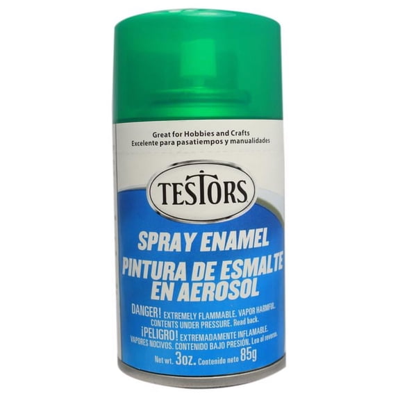 Testors Transparent Candy Green Enamel Paint 3oz Spray Can
