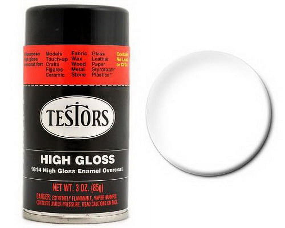Testor Corp. Spray 3oz Clear Coat TES1814T Plastics Paint Enamels
