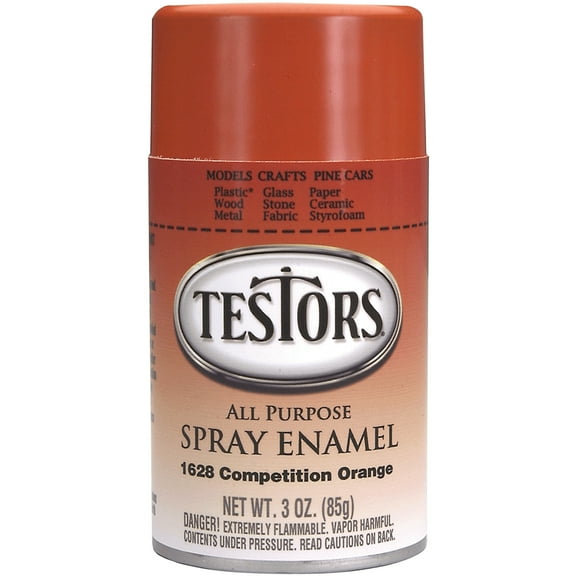 Testor Corp. Spray 3oz Competition Orange TES1628T Plastics Paint Enamels