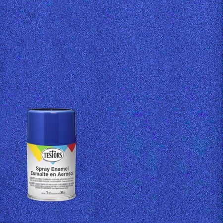 Testor Corp. Spray 3oz Sapphire Blue Metal Flake TES1639T Plastics Paint Enamels