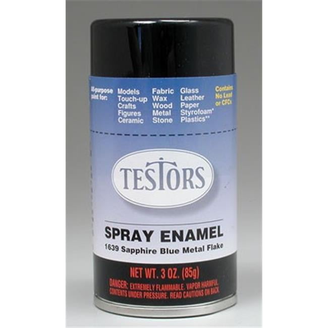 Testors All Purpose Spray Enamel 3ozMetal Flake Blue