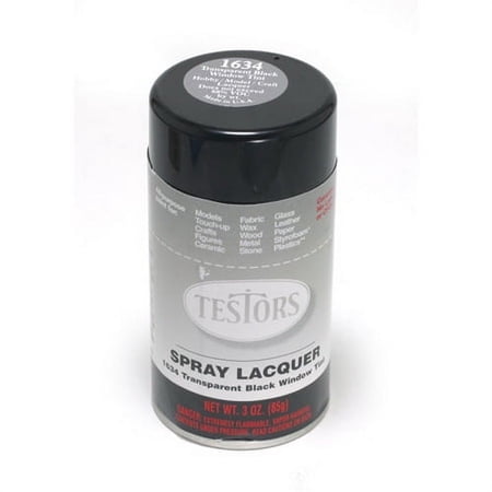 Testor Corp. Spray 3oz Trans Black Window T TES1634T Plastics Paint Enamels