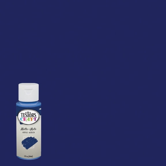 Testor's 297431A 2 Oz Royal Blue Matte Acrylic Craft Paint