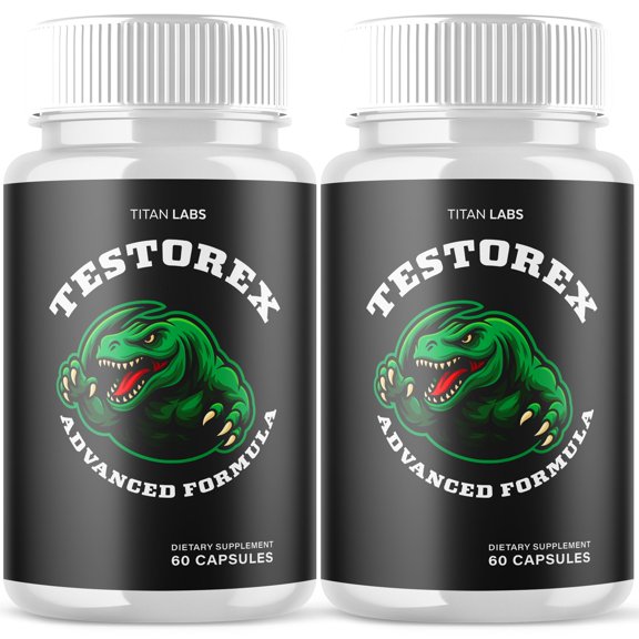Testorex Advanced Formula Natural Supplement Pills for Max Strength 120 Capsules