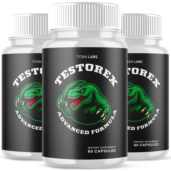 Testorex Advanced Formula Natural Supplement Pills for Max Strength 180 Capsules