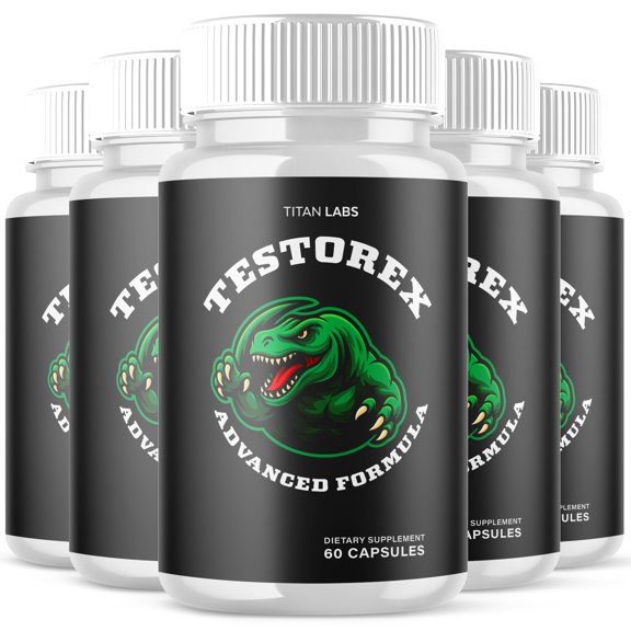 Testorex Advanced Formula Natural Supplement Pills for Max Strength 300 Capsules