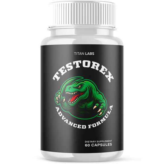 Testorex Advanced Formula Natural Supplement Pills for Max Strength 60 Capsules