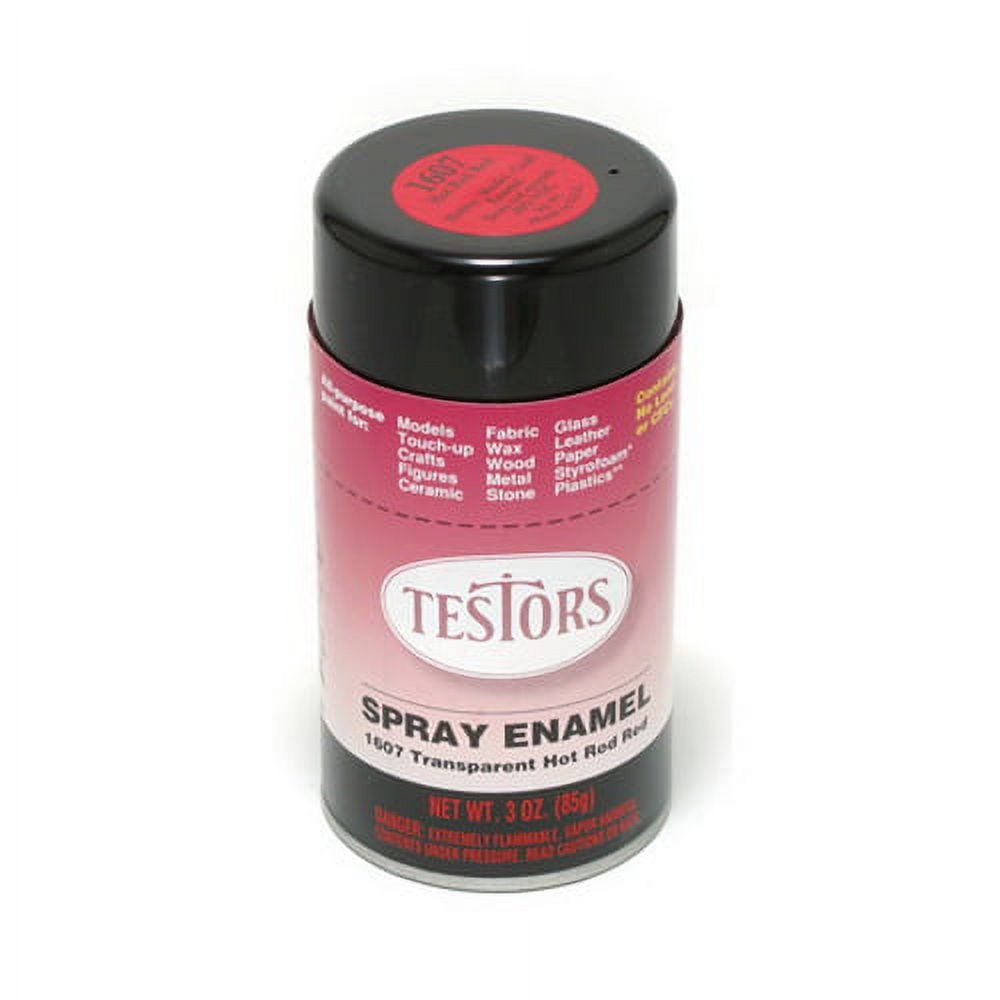 Testors 1607T Custom Hot Rod Red Transparent Enamel 3 oz. Spray Paint