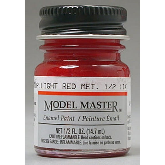 Testors 2724 Stop Light Red Gloss Premium Auto Enamel Paint - 1/2 oz. Bottle
