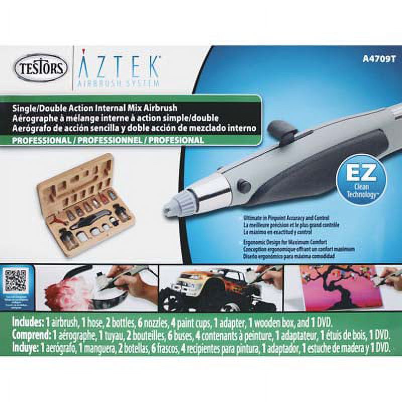 Testors A4709T Aztek Deluxe Professional Airbrush Set