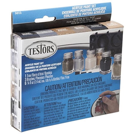 Testors Acrylic Paint Set - Camouflage - 6 Bottles