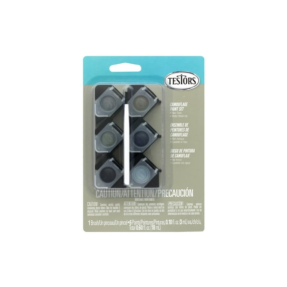 Testors Acrylic Paint Set 6pc Camouflage