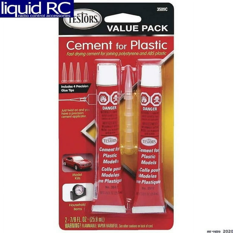 Testors 3509C Testors Plastic Cement Value Pack Includes 4