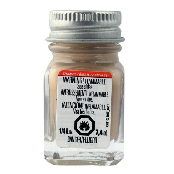 Testors Enamel Paint 1/4oz Flat Tan