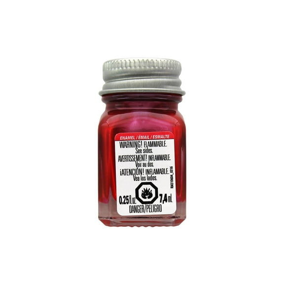 Testors Enamel Paint 1/4oz Mtlc Red