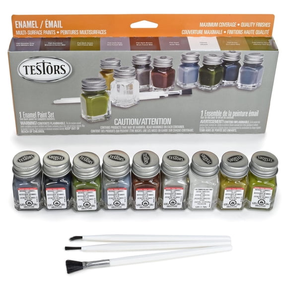 Testor Corp. Enamel 9 Bottle Paint Set Military TES281229 Plastics Paint Enamels